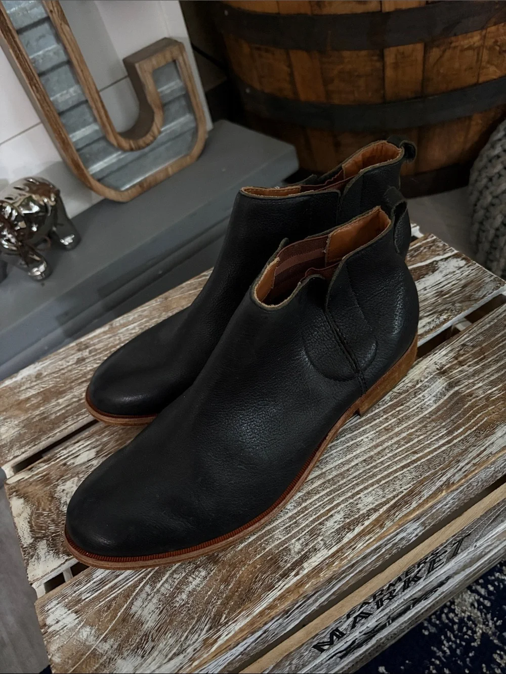 Kork-Ease Men's Black Leather Chukka Boots